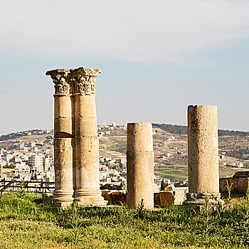 杰拉什,约旦,老式,遗迹,古典,文化遗产,旅游