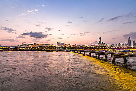 深圳湾公园夜景