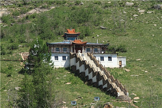 寺庙,国家公园,蒙古