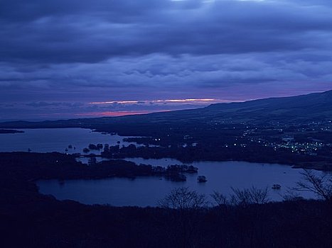 湿地,观测,黎明