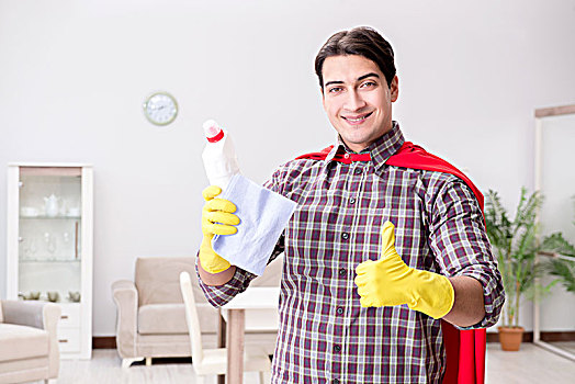 超级英雄,清洁员,家务