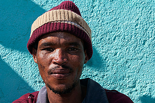 男人,头像,基特曼斯胡普,纳米比亚,非洲