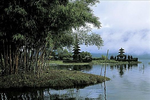 湖,巴图尔,巴厘岛,印度尼西亚