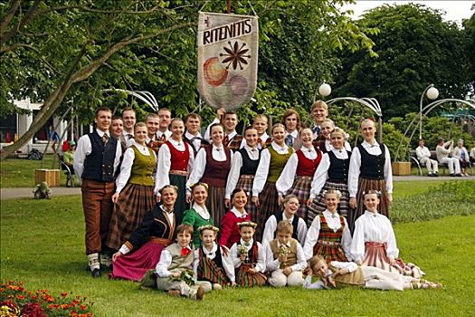 民俗,传统服装,节日,拉脱维亚,波罗的海,国家