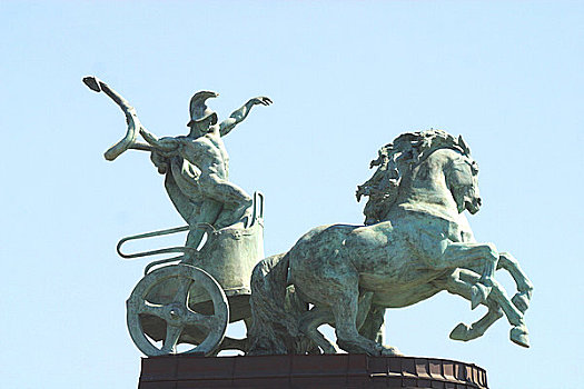 布达佩斯,英雄,广场,雕塑,纪念建筑,匈牙利,欧洲