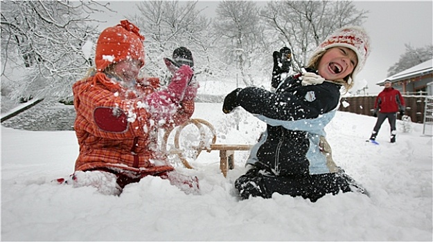 兒童,雪