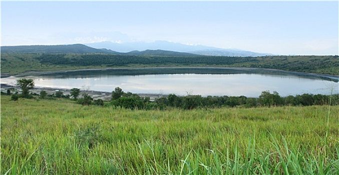 晚间,风景,峡谷,乌干达