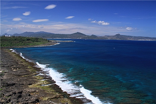 中国台湾垦丁海岸海天风景