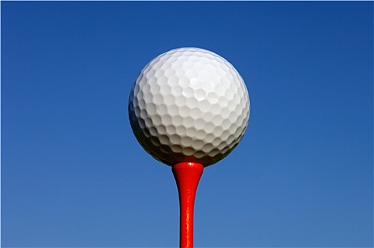 白色,高尔夫球,红色,球座