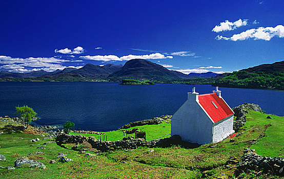 房子,半岛,苏格兰