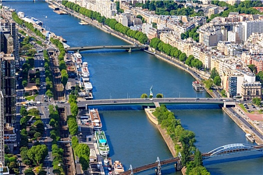 风景,巴黎,塞纳河,埃菲尔铁塔
