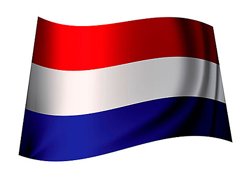 荷兰国旗,飞,风,象征,荷兰