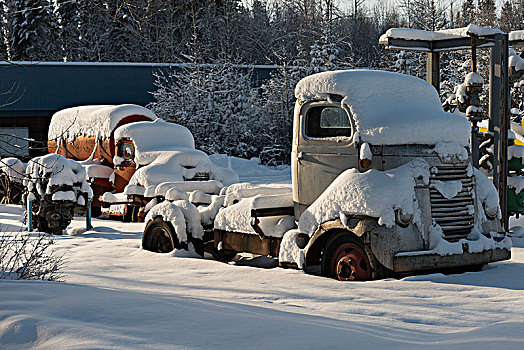 积雪,交通工具,堡垒,纳尔逊,不列颠哥伦比亚省,加拿大