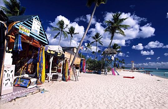 棕榈海滩,贝雅喜比,多米尼加共和国,加勒比海