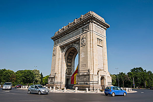 凯旋门,布加勒斯特,罗马尼亚,欧洲