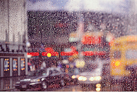 雨,巴士,窗户