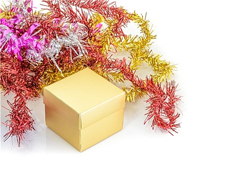 圣诞装饰,礼盒,杉枝