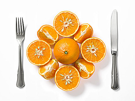 构图,橘子