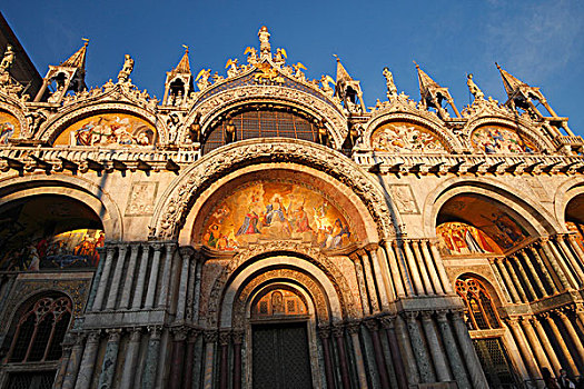 大教堂,圣马可广场,广场,威尼斯,威尼托,意大利