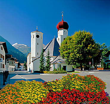 教堂,阿勒堡,提洛尔,奥地利,欧洲