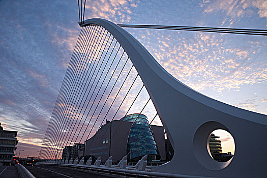 爱尔兰,都柏林,桥,设计师,建筑师,圣地亚哥
