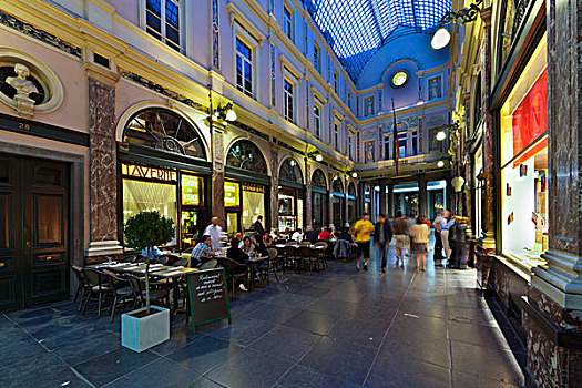 购物,拱廊,布鲁塞尔,比利时,欧洲