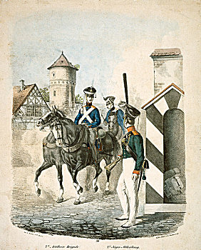 普鲁士,军人,早,19世纪,艺术家,未知