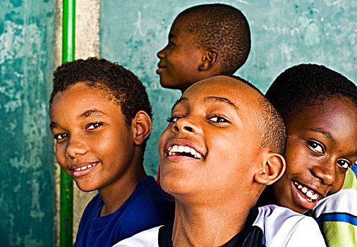 haiti,port,au,prince,group,of,boys,smiling