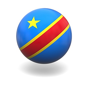 民主,共和国,刚果,旗帜