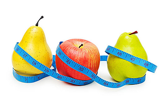 梨,苹果,水果,节食,概念