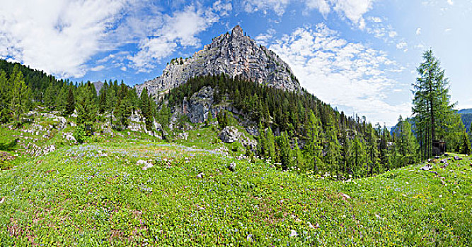 山色,贝希特斯加登阿尔卑斯山,奥地利