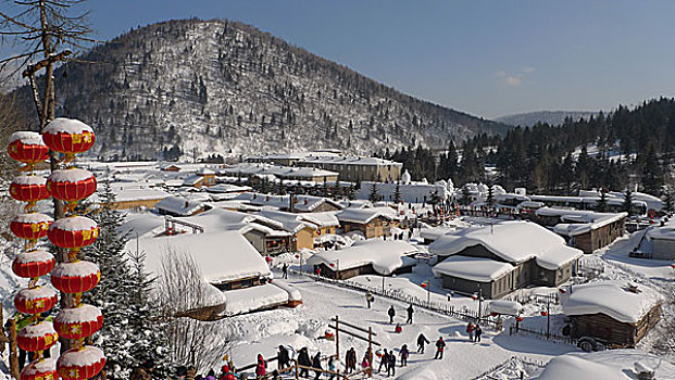 雪村马拉爬犁