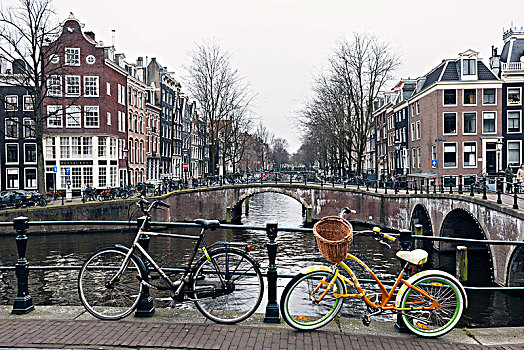 氛围,城市风光,阿姆斯特丹,荷兰