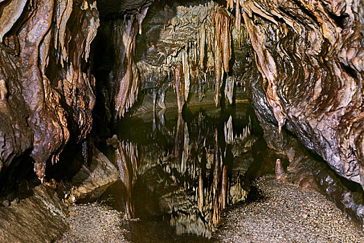 石灰石,洞穴,水