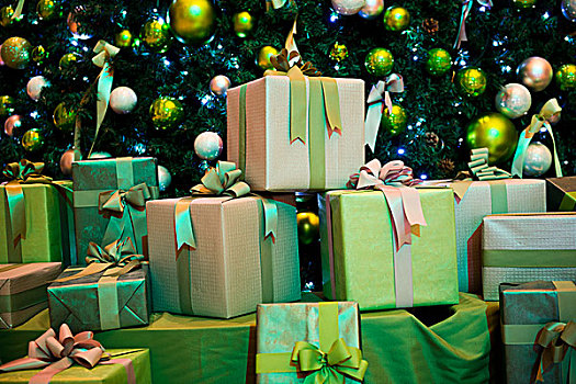 圣诞树,多,圣诞礼盒