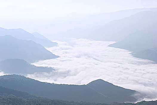 俯视,亚平宁山脉,马希地区,意大利,欧洲