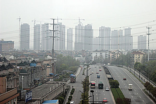 杭州,城市,交通,公路,建筑,大楼0012