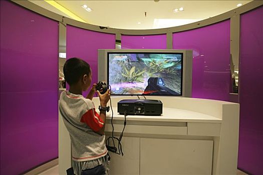 泰国,曼谷,中心,现代,购物中心,2006年,录像,电脑游戏,游艺中心