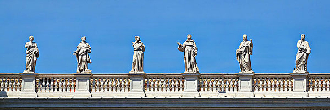 历史建筑,梵蒂冈城,雕塑,全景