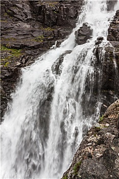 瀑布,挪威北部