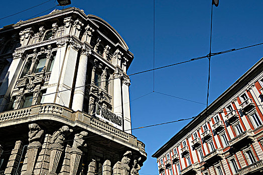 建筑,米兰,欧洲,意大利