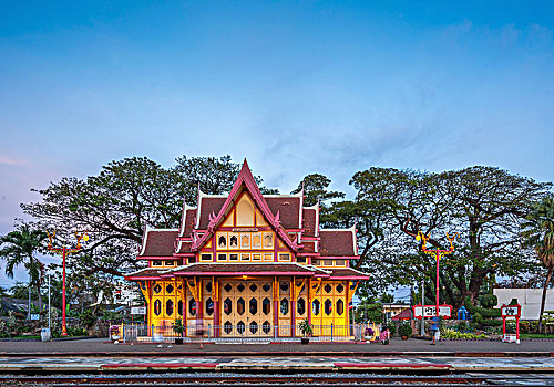 泰国,华欣,华欣火车站,hua,hin,皇室人员候车室