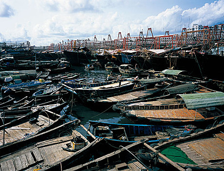 广西北海渔港