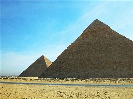 仰视,金字塔,吉萨金字塔,开罗,埃及