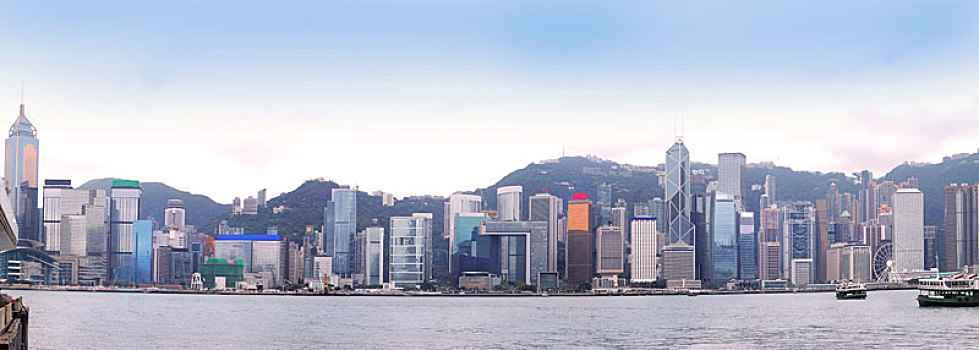 香港,全景,天际线
