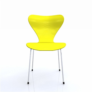 设计师,椅子,黄色