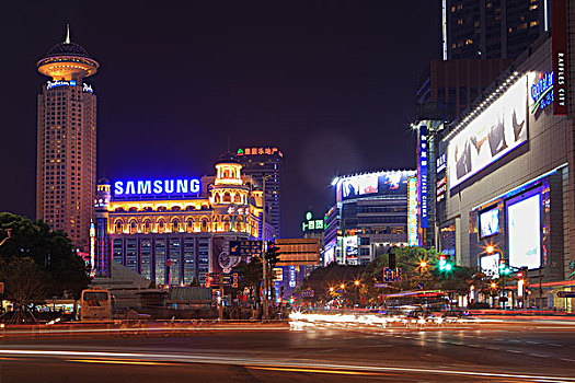 上海人民广场夜景