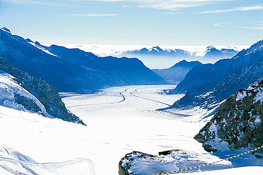 瑞士少女峰冰川