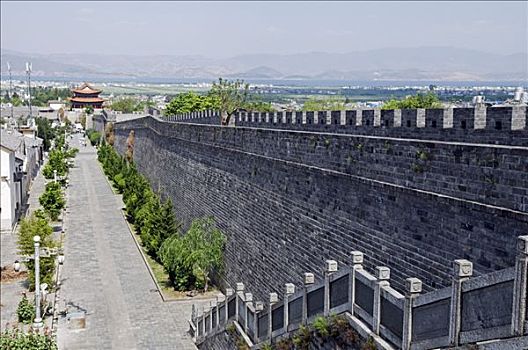 中国,云南,大理,老城,墙壁