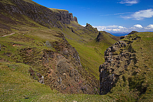 苏格兰,高地,生动,山脊,斯凯岛